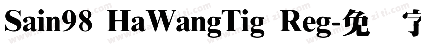 Sain98 HaWangTig Reg字体转换